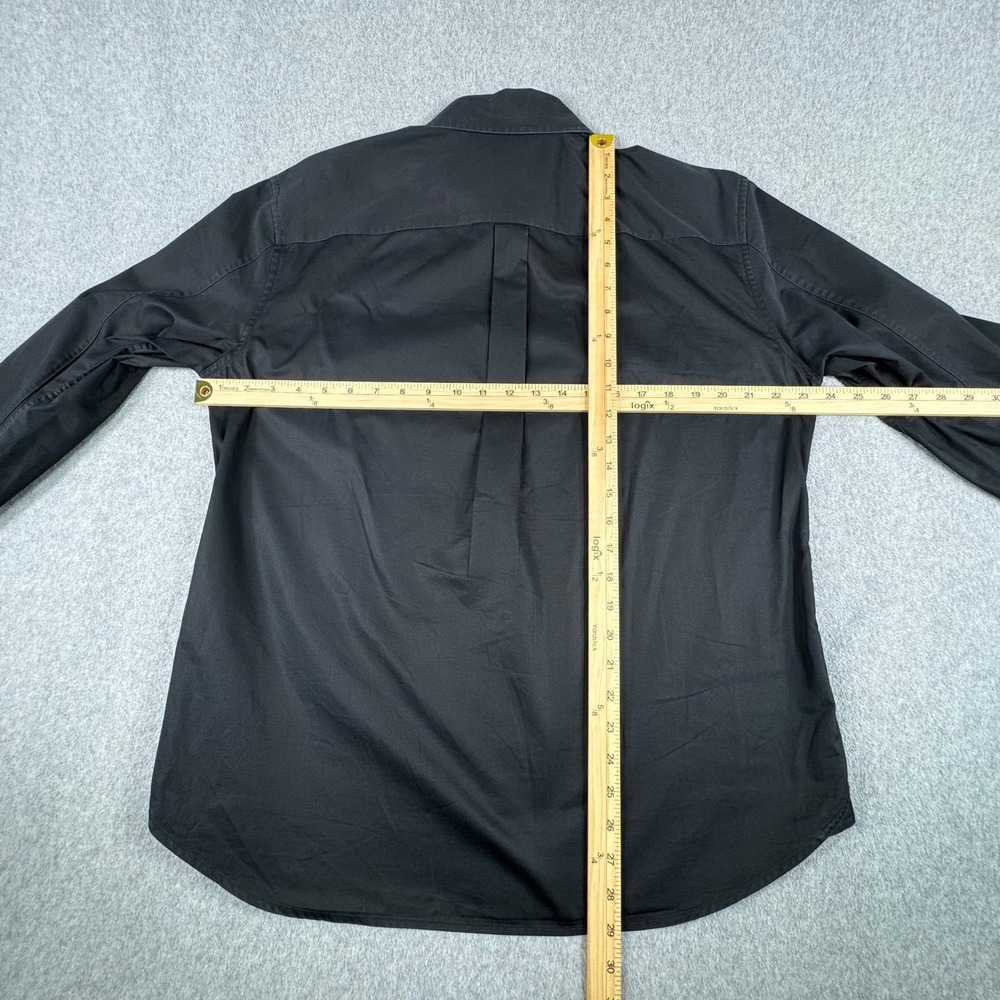 AX Armani Exchange Mens L Shirt Black Button Up Pocket Long Sleeve - Picture 4 of 6